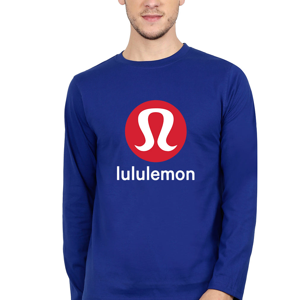 Lululemon Full Sleeves T-Shirt for Men-Royal Blue-Ektarfa.online