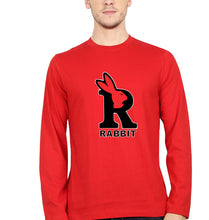 Load image into Gallery viewer, Rabbit Bunny Full Sleeves T-Shirt for Men-RED-Ektarfa.online
