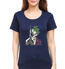 Load image into Gallery viewer, Batman Joker T-Shirt for Women-XS(32 Inches)-Navy Blue-Ektarfa.online
