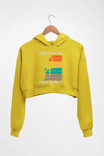 Limit Crop HOODIE FOR WOMEN-Mustard Yellow-Ektarfa.online
