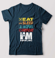 Load image into Gallery viewer, Bowling T-Shirt for Men-Petrol Blue-Ektarfa.online
