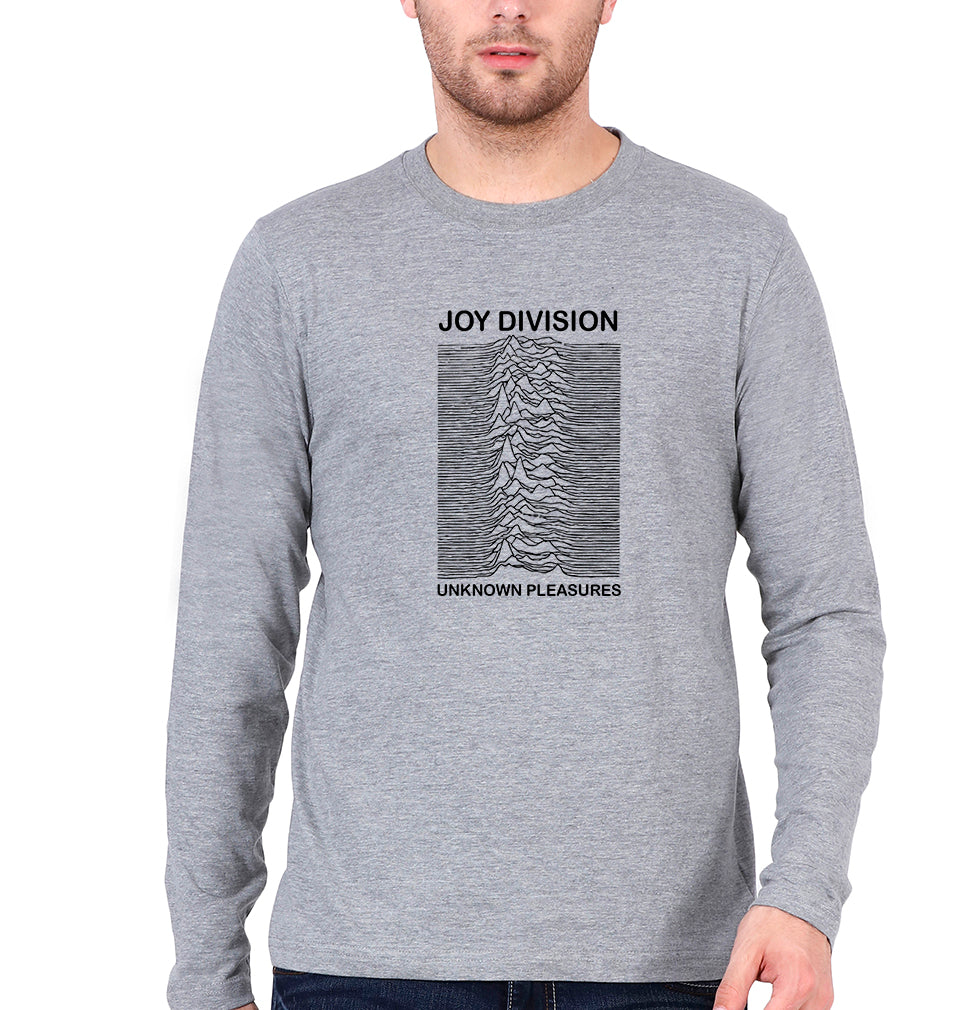 Joy Division Full Sleeves T-Shirt for Men-Grey Melange-Ektarfa.online