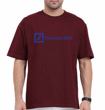 Load image into Gallery viewer, Deutsche Bank Oversized T-Shirt for Men-Maroon-Ektarfa.online
