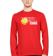 Load image into Gallery viewer, Tennis Full Sleeves T-Shirt for Men-Red-Ektarfa.online
