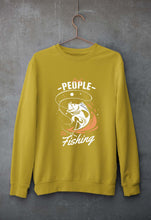 Load image into Gallery viewer, Fishing Unisex Sweatshirt for Men/Women-Mustard Yellow-Ektarfa.online
