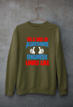 Load image into Gallery viewer, Awesome Engineer Unisex Sweatshirt for Men/Women-Olive Green-Ektarfa.online
