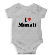 Load image into Gallery viewer, I Love Manali Kids Romper For Baby Boy/Girl-0-5 Months(18 Inches)-Grey-Ektarfa.online
