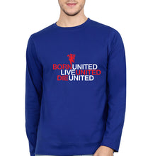 Load image into Gallery viewer, Born United Live United Die United Full Sleeves T-Shirt for Men-Royal Blue-Ektarfa.online
