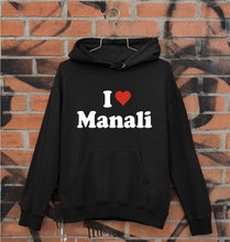 Load image into Gallery viewer, I Love Manali Unisex Hoodie for Men/Women-Black-Ektarfa.online
