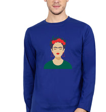 Load image into Gallery viewer, Frida Kahlo Full Sleeves T-Shirt for Men-Royal Blue-Ektarfa.online
