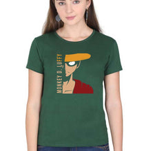 Load image into Gallery viewer, Monkey D. Luffy T-Shirt for Women-XS(32 Inches)-Dark Green-Ektarfa.online

