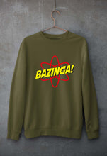 Load image into Gallery viewer, Sheldon Cooper Bazinga Unisex Sweatshirt for Men/Women-S(40 Inches)-Olive Green-Ektarfa.online
