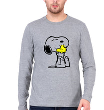 Load image into Gallery viewer, Snoopy Full Sleeves T-Shirt for Men-Grey Melange-Ektarfa.online
