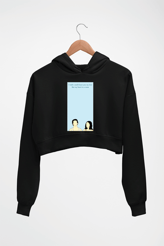 Prateek Kuhad Crop HOODIE FOR WOMEN-Black-Ektarfa.online