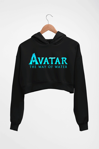 Avatar Crop HOODIE FOR WOMEN-Black-Ektarfa.online
