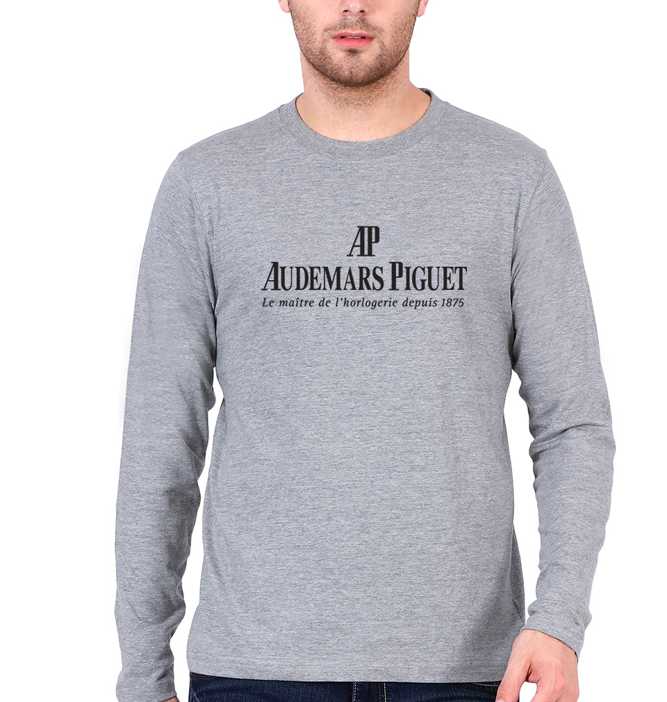 Audemars Piguet Full Sleeves T-Shirt for Men-S(38 Inches)-Grey Melange-Ektarfa.online