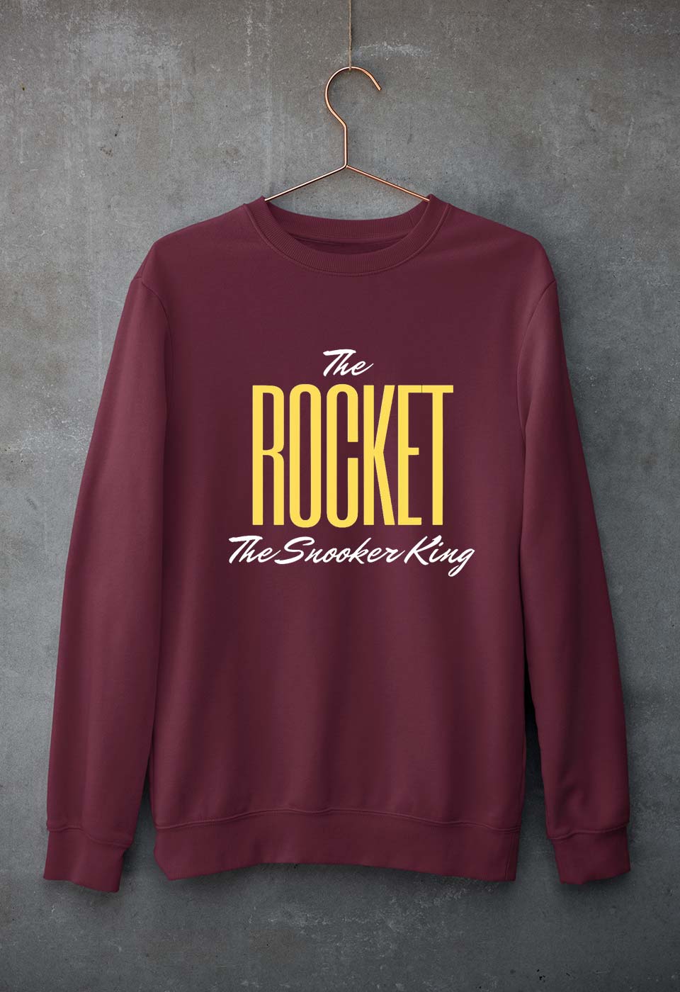 Rocket Snooker King Unisex Sweatshirt for Men/Women-maroon-Ektarfa.online