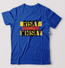 Load image into Gallery viewer, Whisky T-Shirt for Men-S(38 Inches)-Royal Blue-Ektarfa.online
