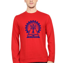 Load image into Gallery viewer, IIT Kharagpur Full Sleeves T-Shirt for Men-S(38 Inches)-RED-Ektarfa.online
