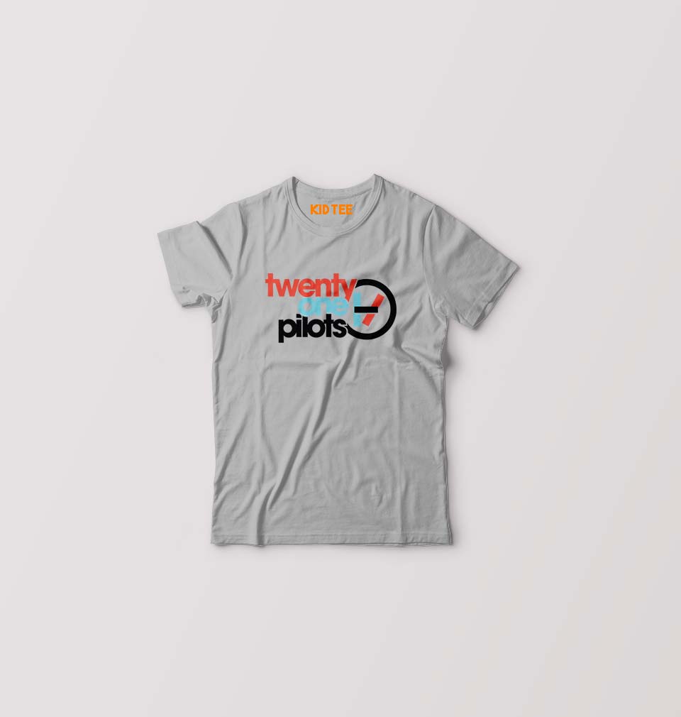 Twenty one pilots Kids T-Shirt for Boy/Girl-Grey-Ektarfa.online