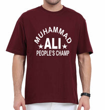Load image into Gallery viewer, Muhammad Ali Oversized T-Shirt for Men-Maroon-Ektarfa.online

