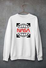 Load image into Gallery viewer, Nasa White Off Unisex Sweatshirt for Men/Women-White-Ektarfa.online

