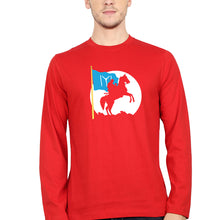 Load image into Gallery viewer, Ertugrul Full Sleeves T-Shirt for Men-Red-Ektarfa.online
