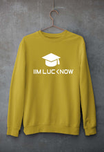 Load image into Gallery viewer, IIM L Lucknow Unisex Sweatshirt for Men/Women-S(40 Inches)-Mustard Yellow-Ektarfa.online
