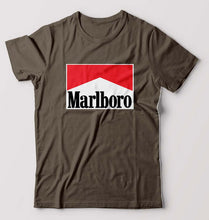 Load image into Gallery viewer, Marlboro T-Shirt for Men-S(38 Inches)-Olive green-Ektarfa.online
