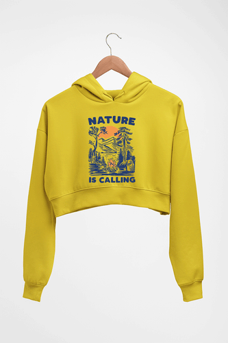 Nature Crop HOODIE FOR WOMEN-Mustard Yellow-Ektarfa.online