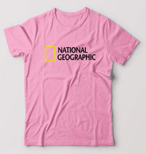 Load image into Gallery viewer, National geographic T-Shirt for Men-S(38 Inches)-Light Baby Pink-Ektarfa.online

