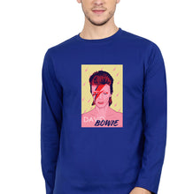 Load image into Gallery viewer, David Bowie Full Sleeves T-Shirt for Men-Royal Blue-Ektarfa.online
