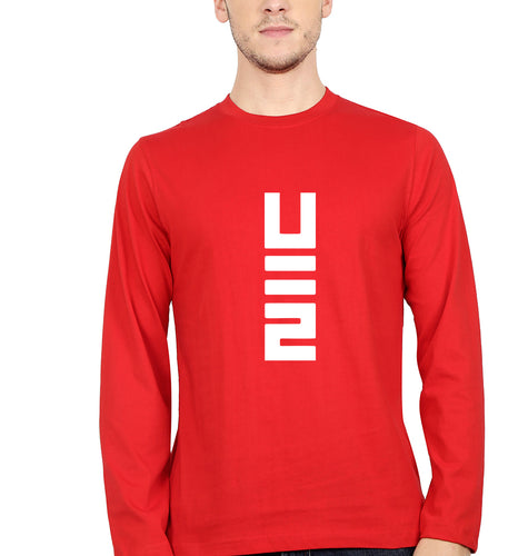 U2 Full Sleeves T-Shirt for Men-Red-Ektarfa.online