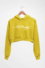 Load image into Gallery viewer, Ed Hardy Crop HOODIE FOR WOMEN-Mustard Yellow-Ektarfa.online
