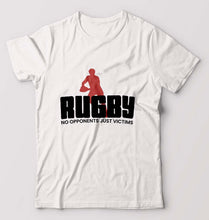 Load image into Gallery viewer, Rugby T-Shirt for Men-White-Ektarfa.online
