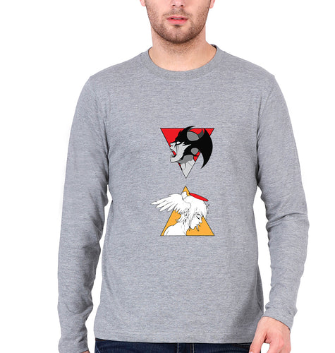 CryBaby Game Full Sleeves T-Shirt for Men-Grey Melange-Ektarfa.online