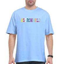 Load image into Gallery viewer, Astroworld Travis Scott Oversized T-Shirt for Men-Baby Blue-Ektarfa.online
