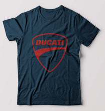 Load image into Gallery viewer, Ducati T-Shirt for Men-S(38 Inches)-Petrol blue-Ektarfa.online
