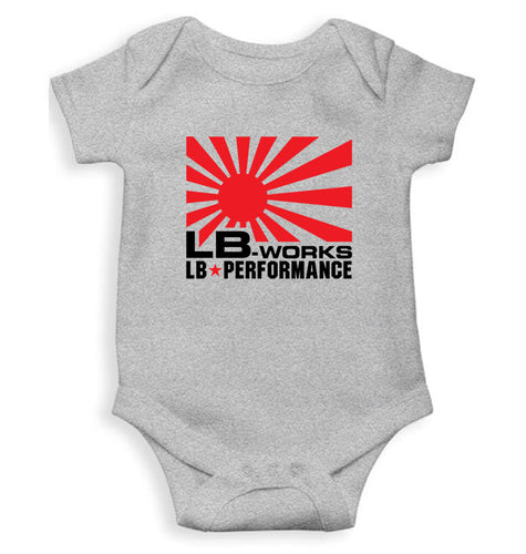 LB Works Performance Kids Romper For Baby Boy/Girl-0-5 Months(18 Inches)-Grey-Ektarfa.online