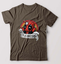 Load image into Gallery viewer, Deadpool Unicorn T-Shirt for Men-Olive Green-Ektarfa.online

