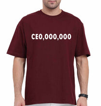 Load image into Gallery viewer, CEO Oversized T-Shirt for Men-Maroon-Ektarfa.online
