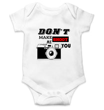 Load image into Gallery viewer, don&#39;t make me shoot u Kids Romper For Baby Boy/Girl-0-5 Months(18 Inches)-White-Ektarfa.online
