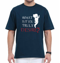 Load image into Gallery viewer, Lucifer Oversized T-Shirt for Men-Petrol Blue-Ektarfa.online
