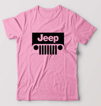 Load image into Gallery viewer, Jeep T-Shirt for Men-S(38 Inches)-Light Baby Pink-Ektarfa.online
