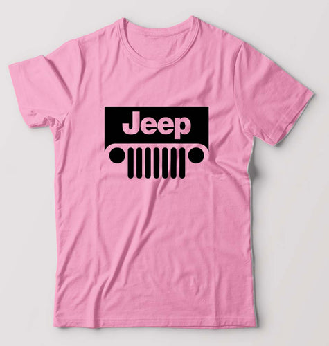 Jeep T-Shirt for Men-S(38 Inches)-Light Baby Pink-Ektarfa.online