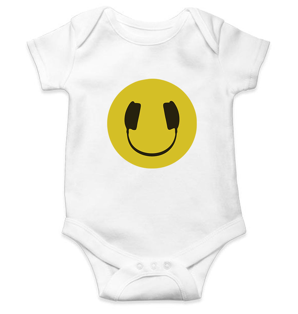 HeadPhone Eye Kids Romper Kids Romper For Baby Boy/Girl-0-5 Months(18 Inches)-White-Ektarfa.online