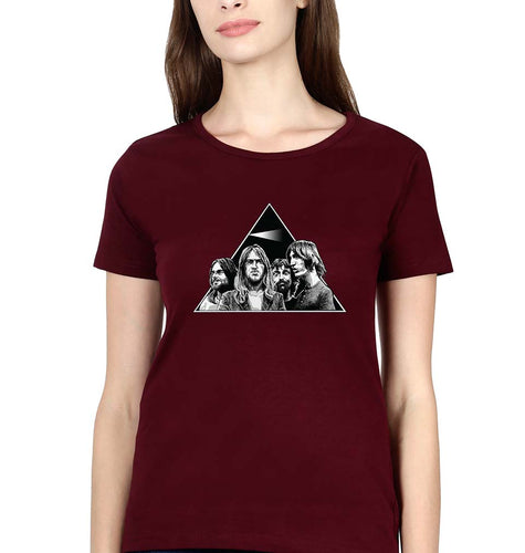 Pink Floyd T-Shirt for Women-Maroon-Ektarfa.online
