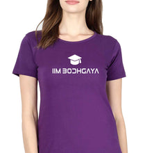 Load image into Gallery viewer, IIM BodhGaya T-Shirt for Women-XS(32 Inches)-Purple-Ektarfa.online
