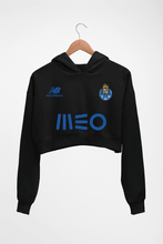 Load image into Gallery viewer, FC Porto 2021-22 Crop HOODIE FOR WOMEN-Black-Ektarfa.online
