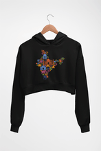 Load image into Gallery viewer, India Crop HOODIE FOR WOMEN-Black-Ektarfa.online
